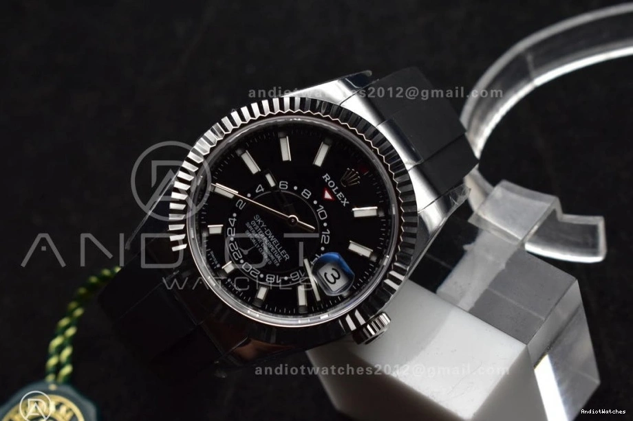A23J 1:1 1106 336239 Best WrinkleFree SS Black Weight) (Gain ZF on Sky-Dweller Oysterflex Edition Dial Strap 0824